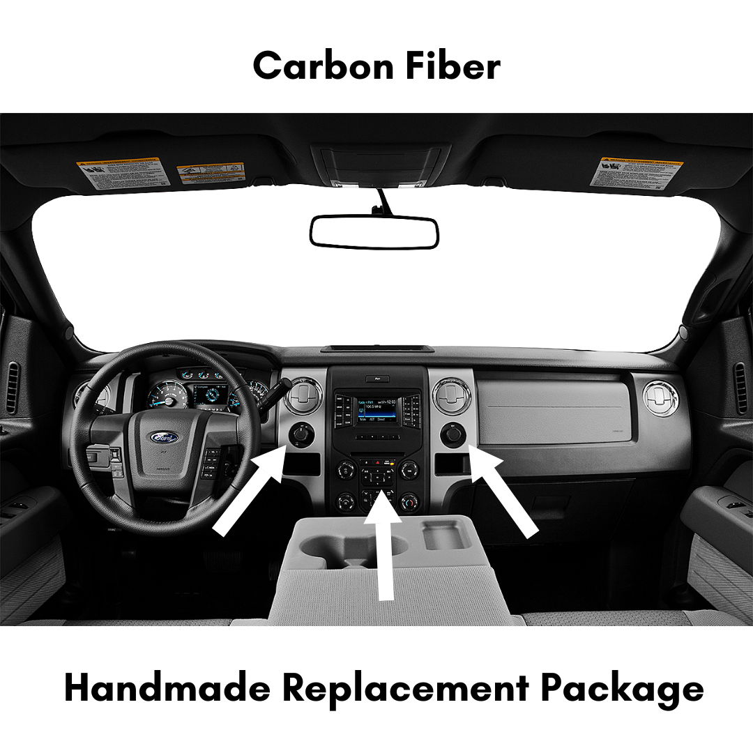 2009-2014 F150 Carbon Fiber Interior Direct Replacement Package ZetaC™