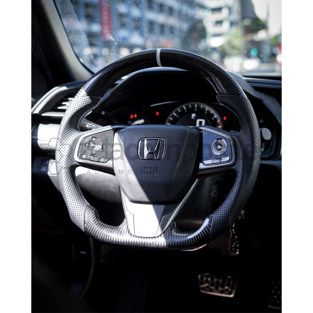 2016-2021 honda civic carbon fiber steering wheel