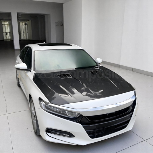 Carbon Fiber Dual Intake Hood for 10th Gen Honda Accord