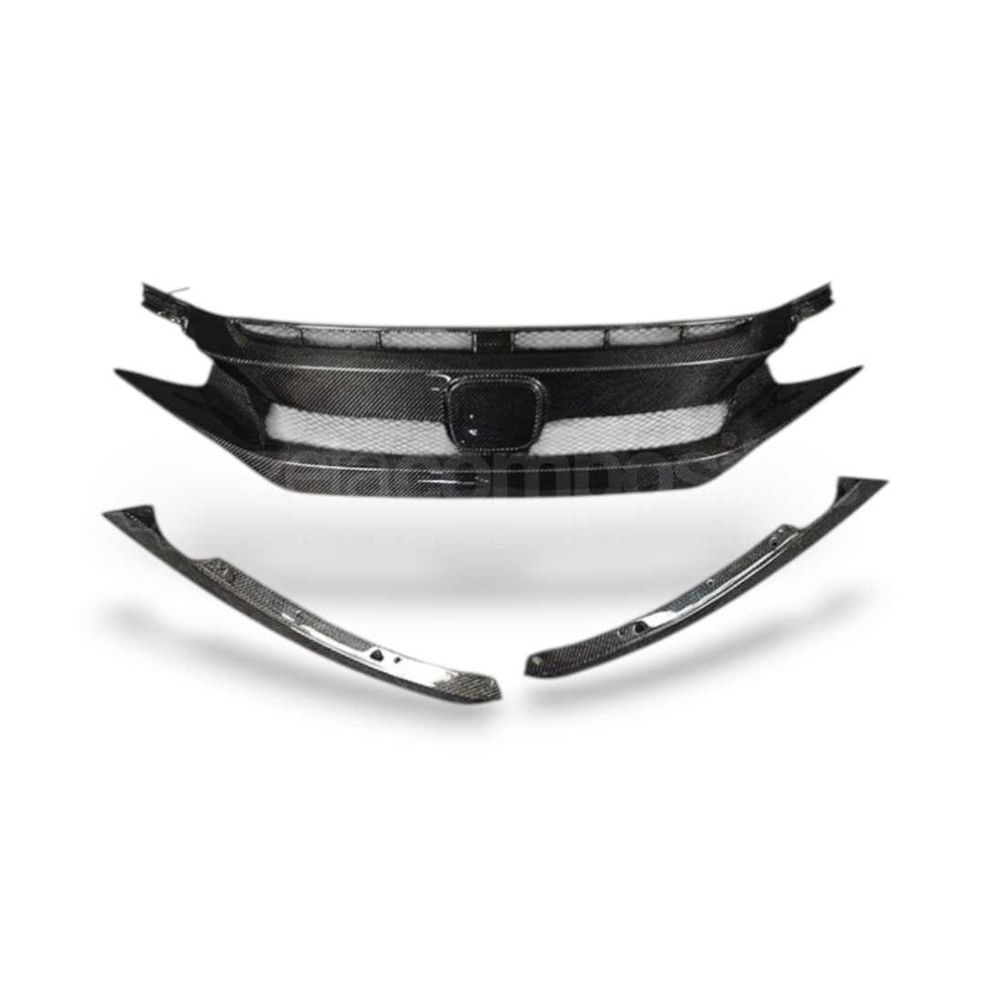 Carbon Fiber OE Style Front Grille for Honda Civic Sedan (2016'-2021')