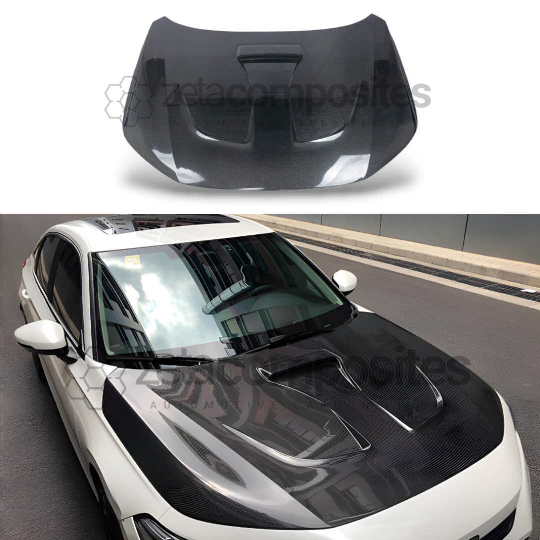 Carbon Fiber Hood Civic 11th gen 2022+ Vented Intake Style