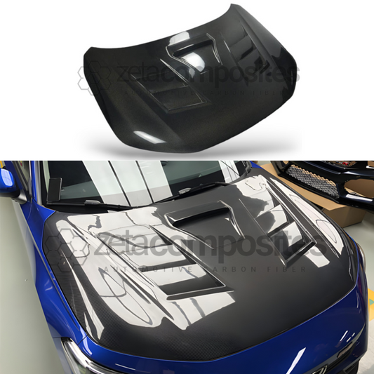 Carbon Fiber Hood Civic 11th gen 2022+ Intake Style