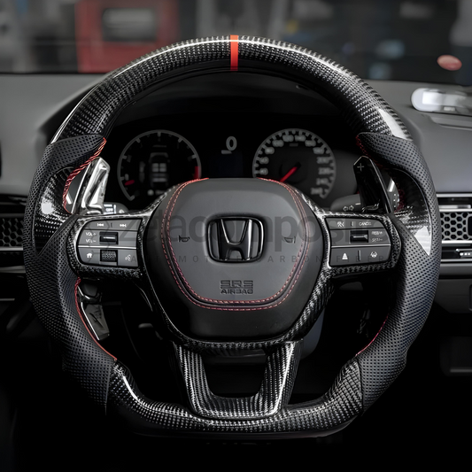 2023+ Honda Civic/Accord/Acura Carbon Fiber Steering Wheel Customizable