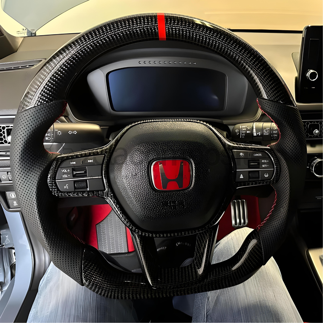 2023+ Honda Civic/Accord/Acura Carbon Fiber Steering Wheel Customizable