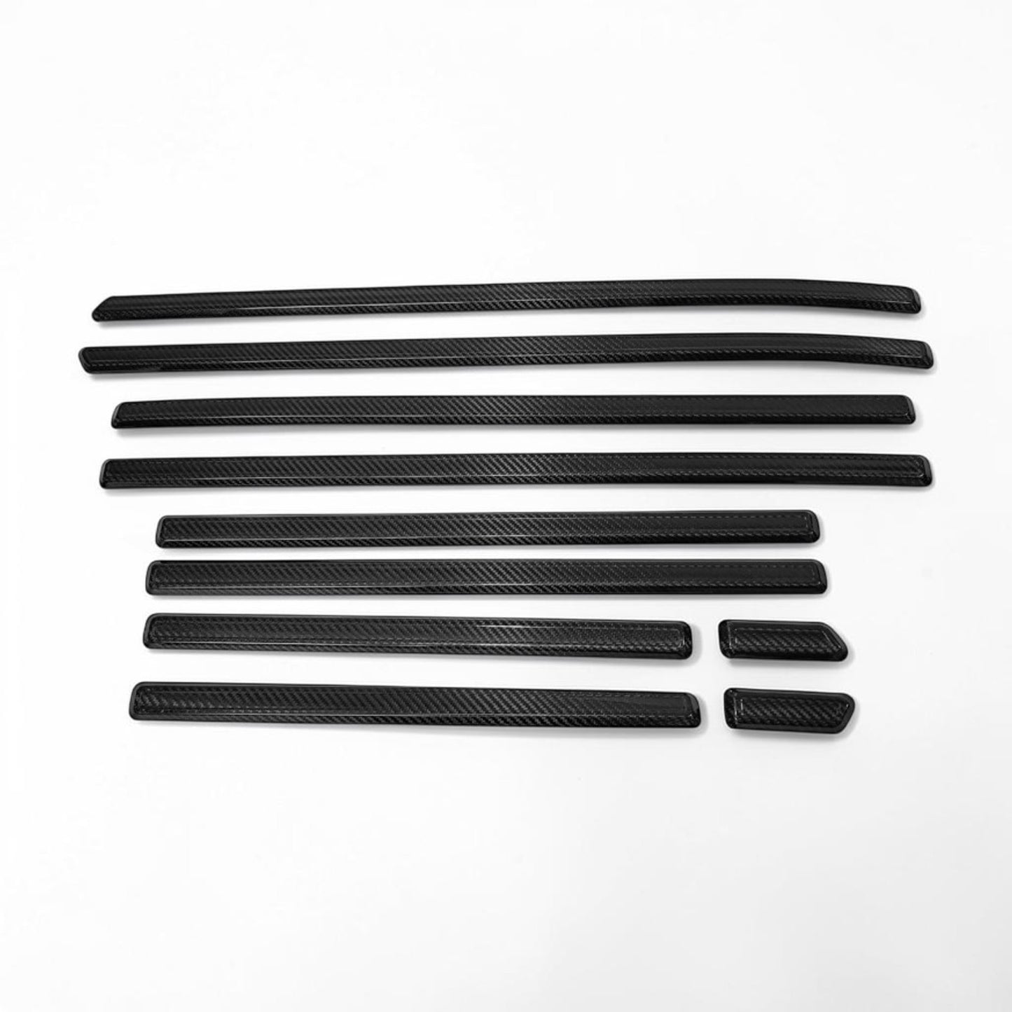 (14'-18') W463 G Class Carbon Fiber Side Trim Moulding Cover Package