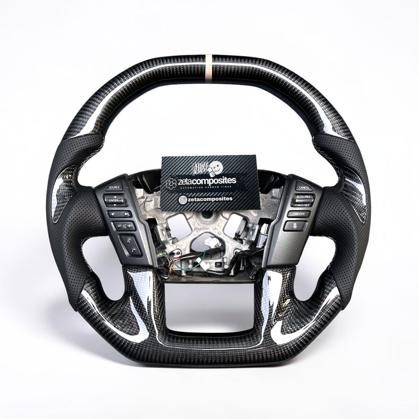 (2015'-2025') Nissan Titan Carbon Fiber Steering Wheel