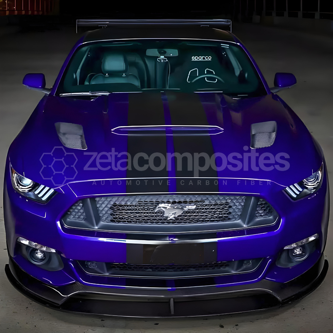 2015-2017 Mustang Carbon Fiber Double Front Lip