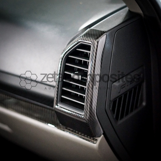 15'-20' Ford F150 Real Carbon Fiber AC Vent Cover Full Set