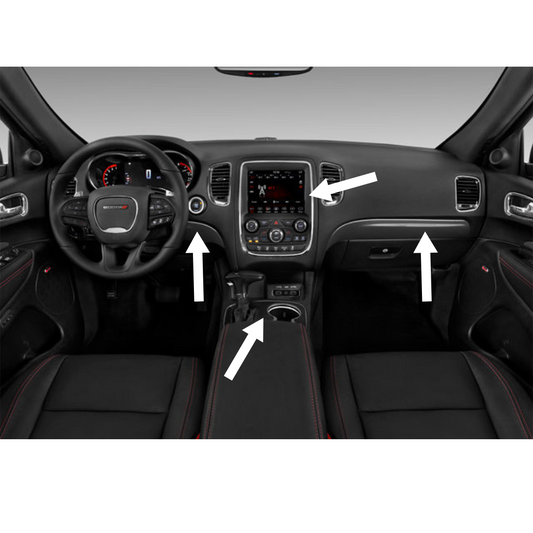 2018-2020 Durango Carbon Fiber Interior Direct Replacement Package by ZetaC™