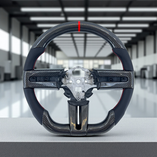 Carbon Fiber Steering Wheel for Mustang (2005'-2009') (Button Frames Included)