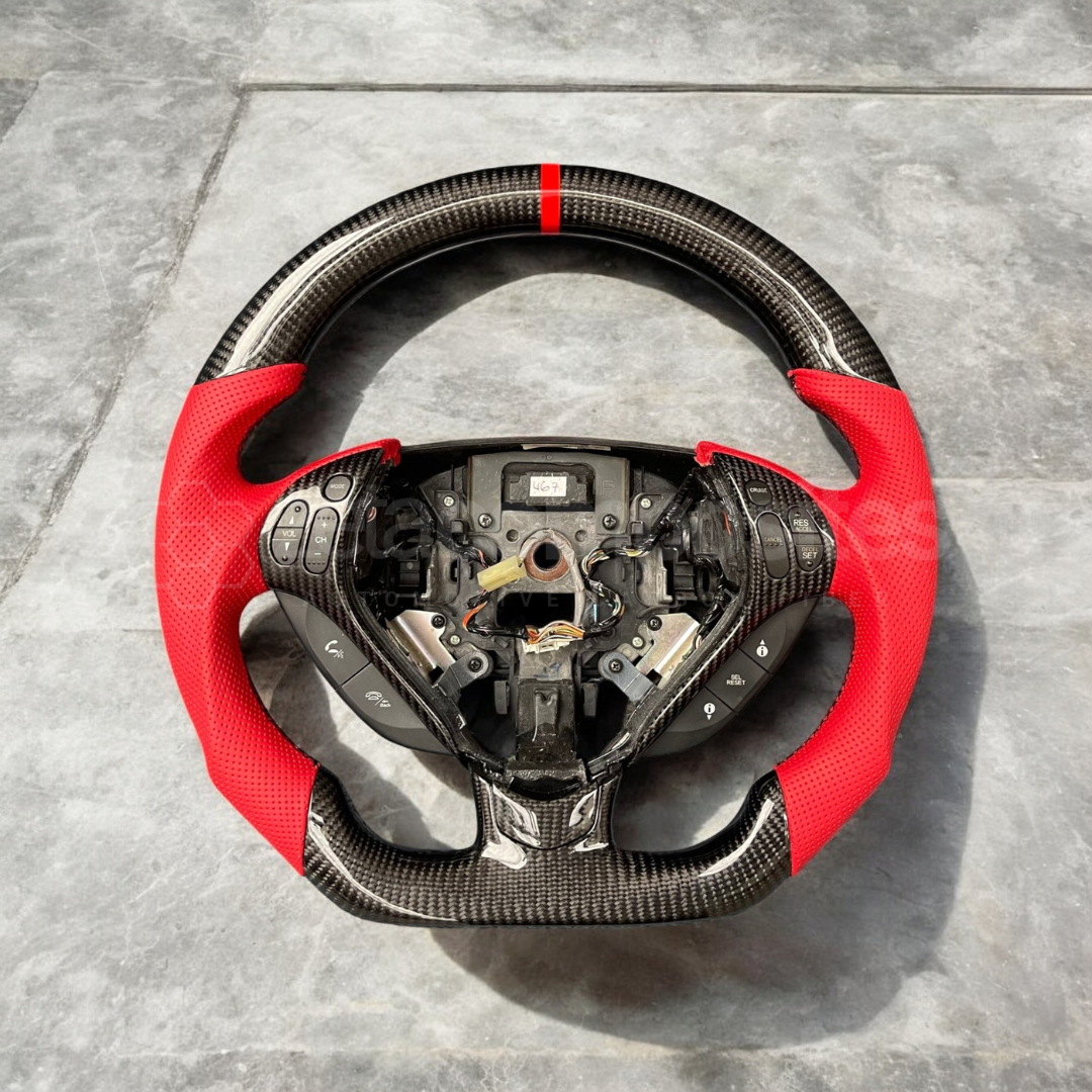 Carbon Fiber Steering Wheel for Acura TL / Type S (With Carbon Button Frame)