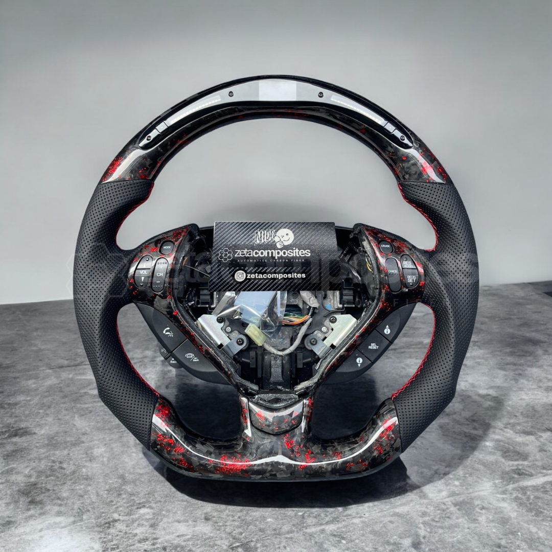 Carbon Fiber Steering Wheel for Acura TL / Type S (With Carbon Button Frame)