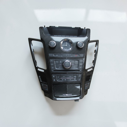 (2008'-2013') Cadillac Carbon Fiber Radio Bezel Direct Replacement