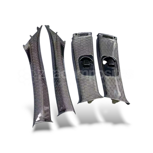 2008-2013 Infiniti G37 Carbon Fiber Interior Pillar Replacement Package