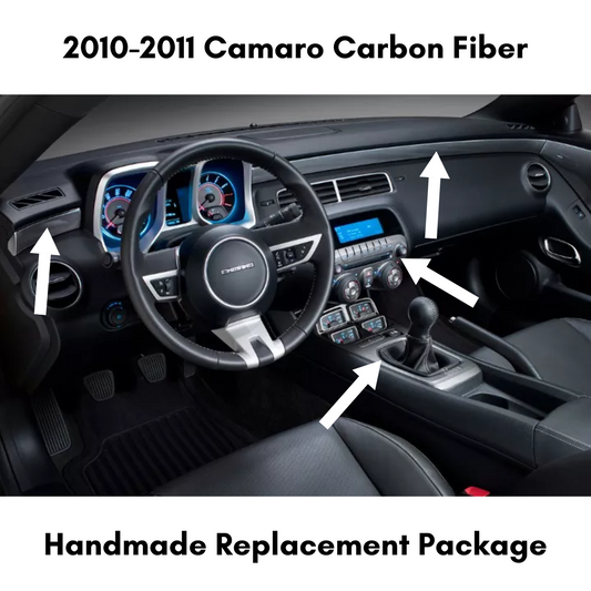 ZetaC™ 2010-2011 Camaro Carbon Fiber Interior Direct Replacement Package