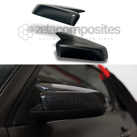 carbon fiber mirror caps m style for s197 mustang