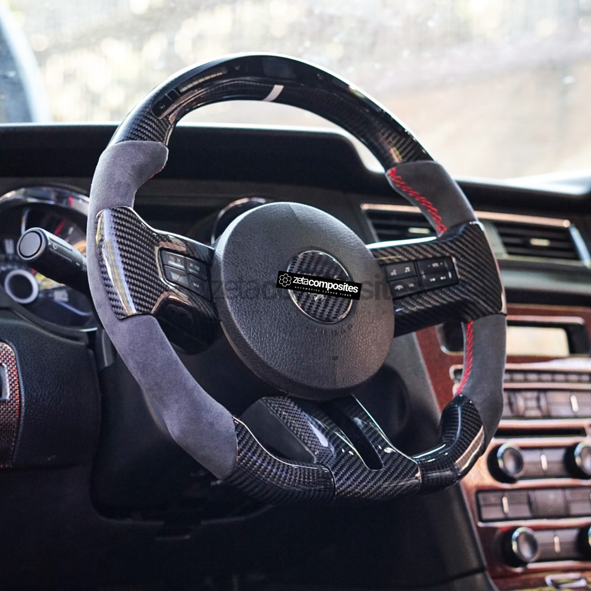 Carbon Fiber Steering Wheel for Mustang (2010'-2014')