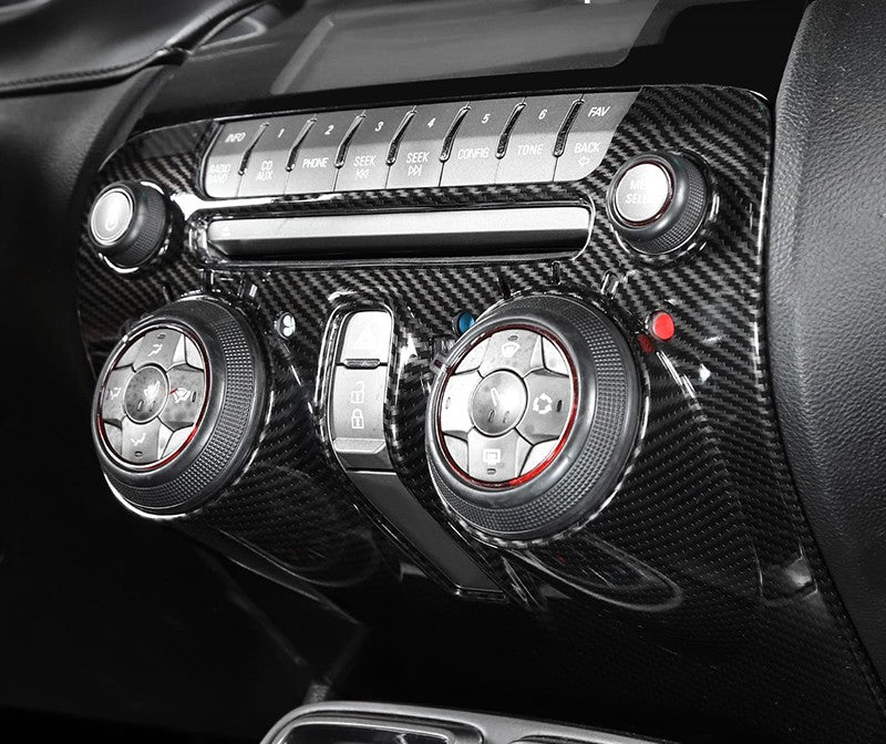 (2010'-2015') Camaro Carbon Fiber Control Panel Cover