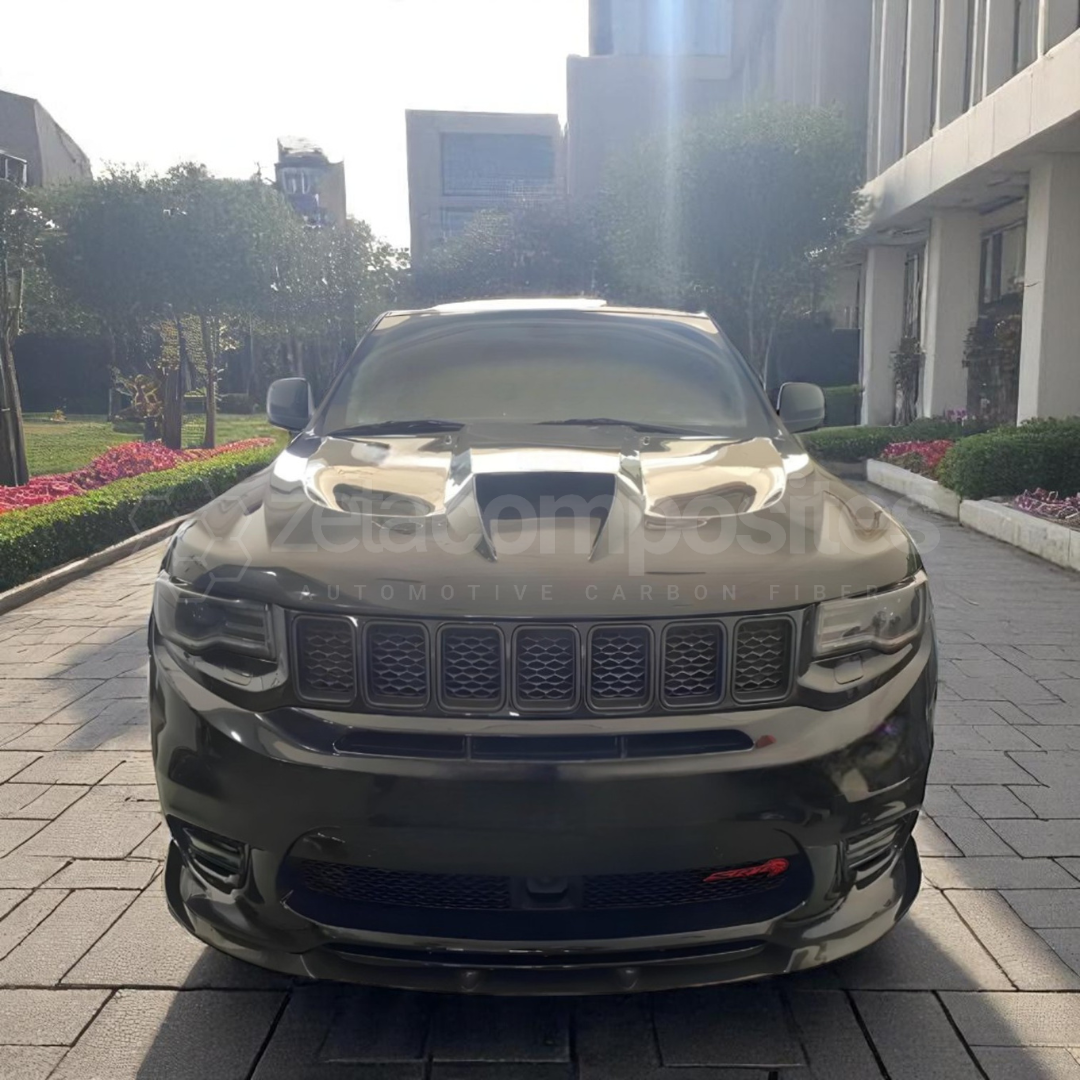 2011-2023 Jeep Grand Cherokee Carbon Fiber Hellcat Style Hood