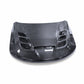 carbon fiber hood with blank white background