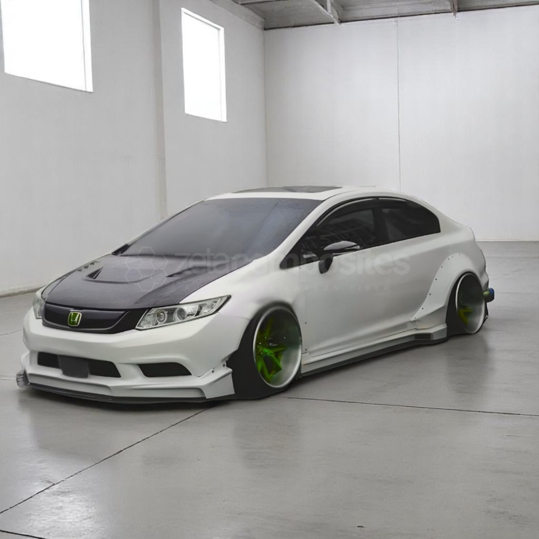 Carbon Fiber Hood for 9th Gen Honda Civic Sedan (2012'-2015')
