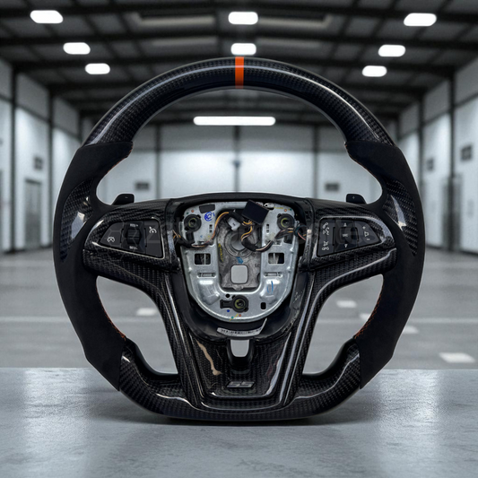 Carbon Fiber Steering Wheel for 2012-2015 Camaro (Carbon Button Frame Included)