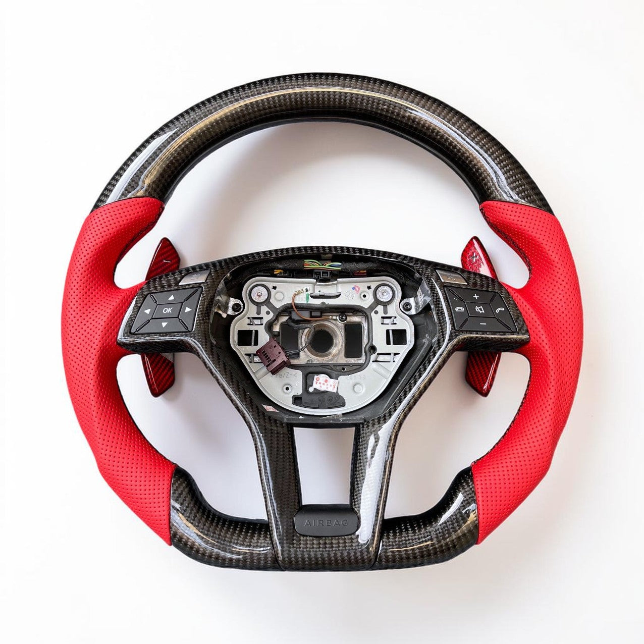 (2012'-2014'+) Carbon Fiber Steering Wheel for Mercedes AMG A/C/D/E/G