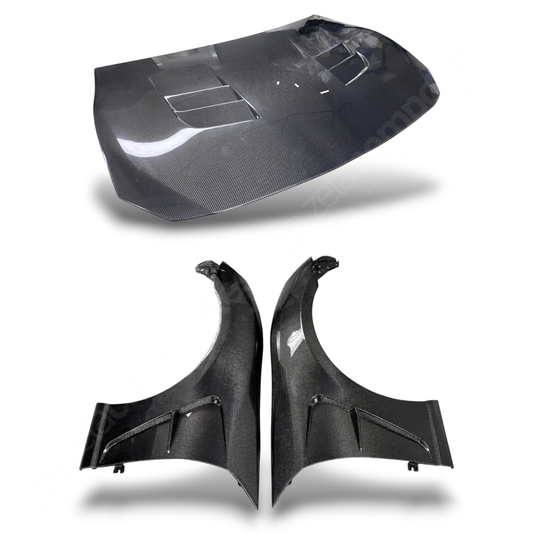 (2012'-2020') BRZ GT86 FRS Carbon Fiber Hood & Fenders - OE Plus Style