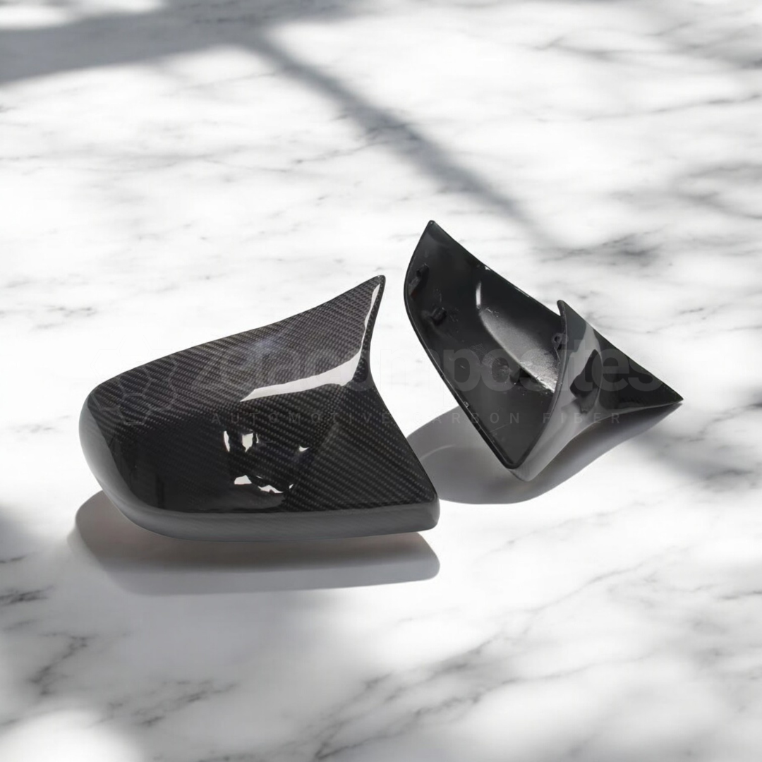 2014-2019 Cadillac ATS Carbon Fiber M Style Mirror Cap Replacement Set