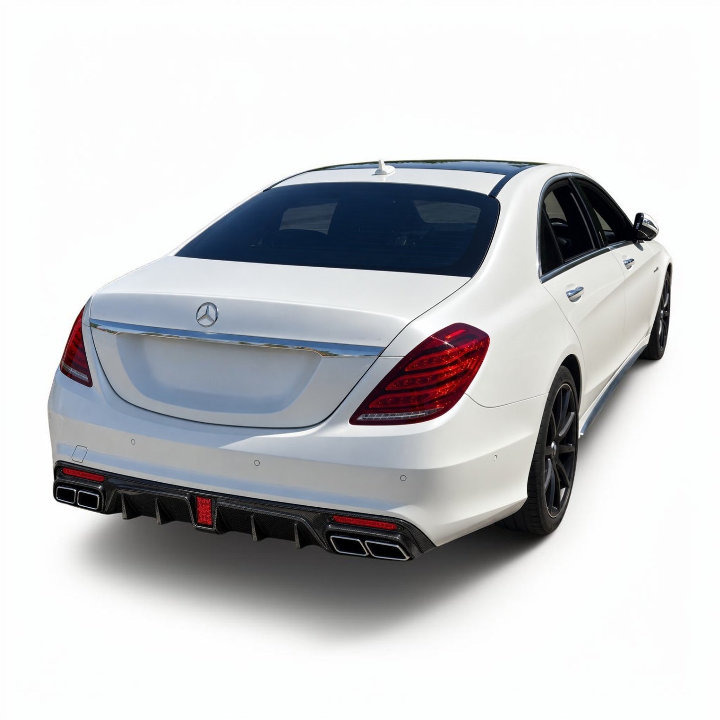 (2014'-2017'+) Mercedes S63 S65 W222 Carbon Fiber Diffuser with Brake Light