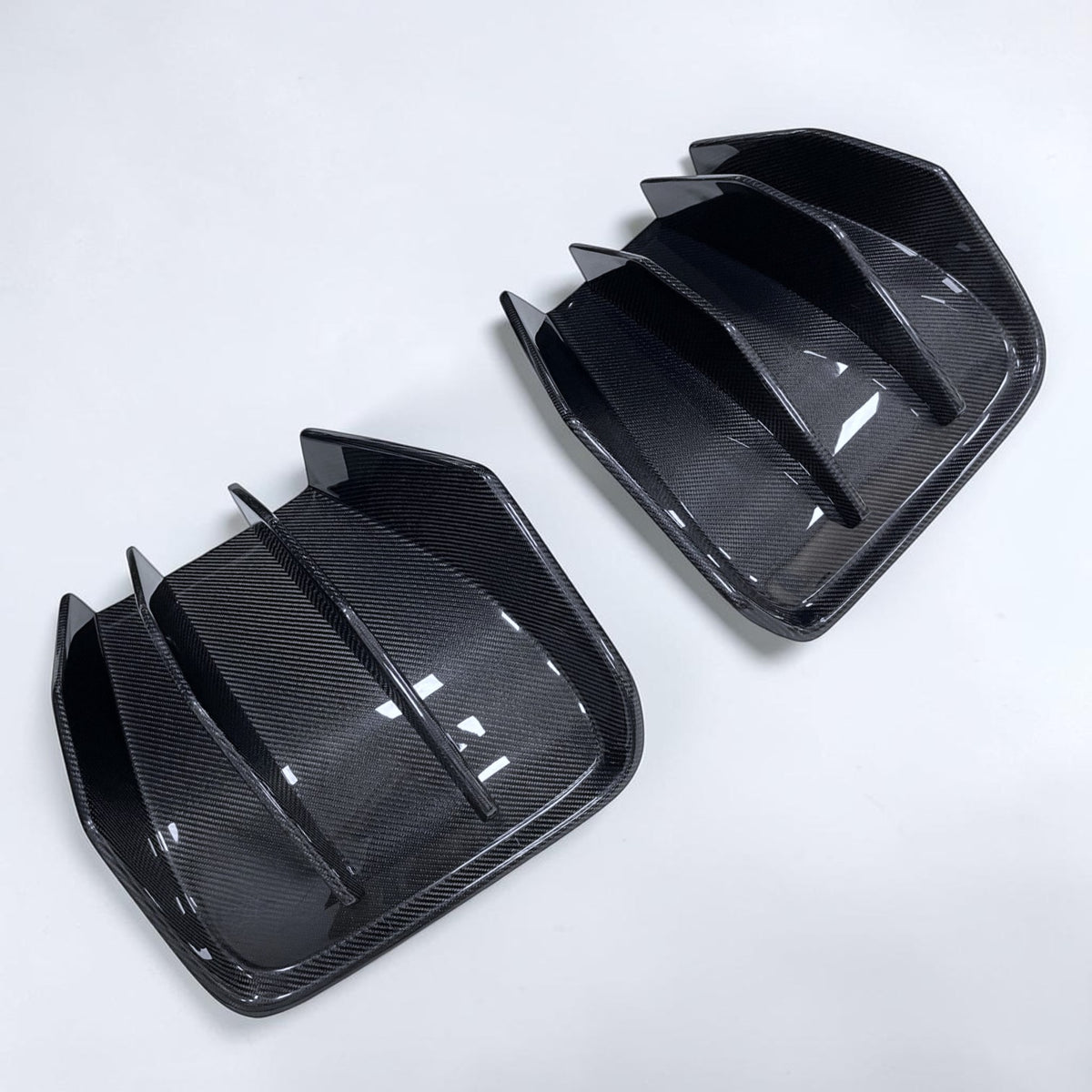 (2014'-2019') C7 Corvette Carbon Fiber Diffuser 2 Pc Add-On