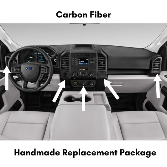 2015-2020 F150 Carbon Fiber Interior Direct Replacement Package ZetaC™