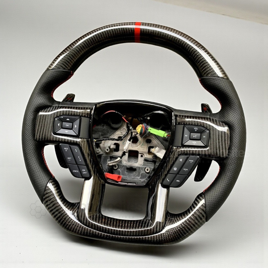 Carbon Fiber Steering Wheel for Ford F150 / Raptor (15'-20')