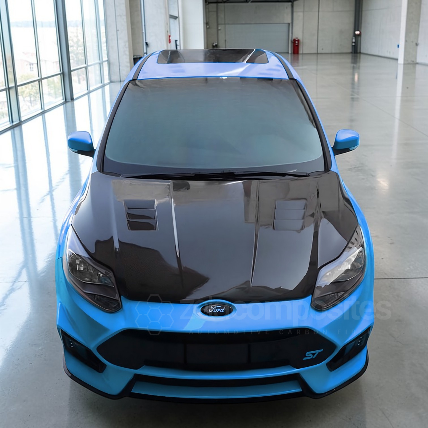 (2012'-2018') Ford Focus RS Carbon Fiber Hood Vented