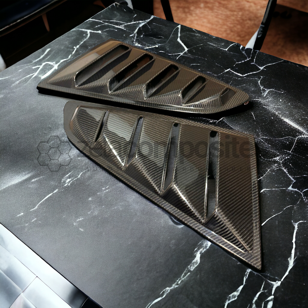 carbon louvers for rear window mustang