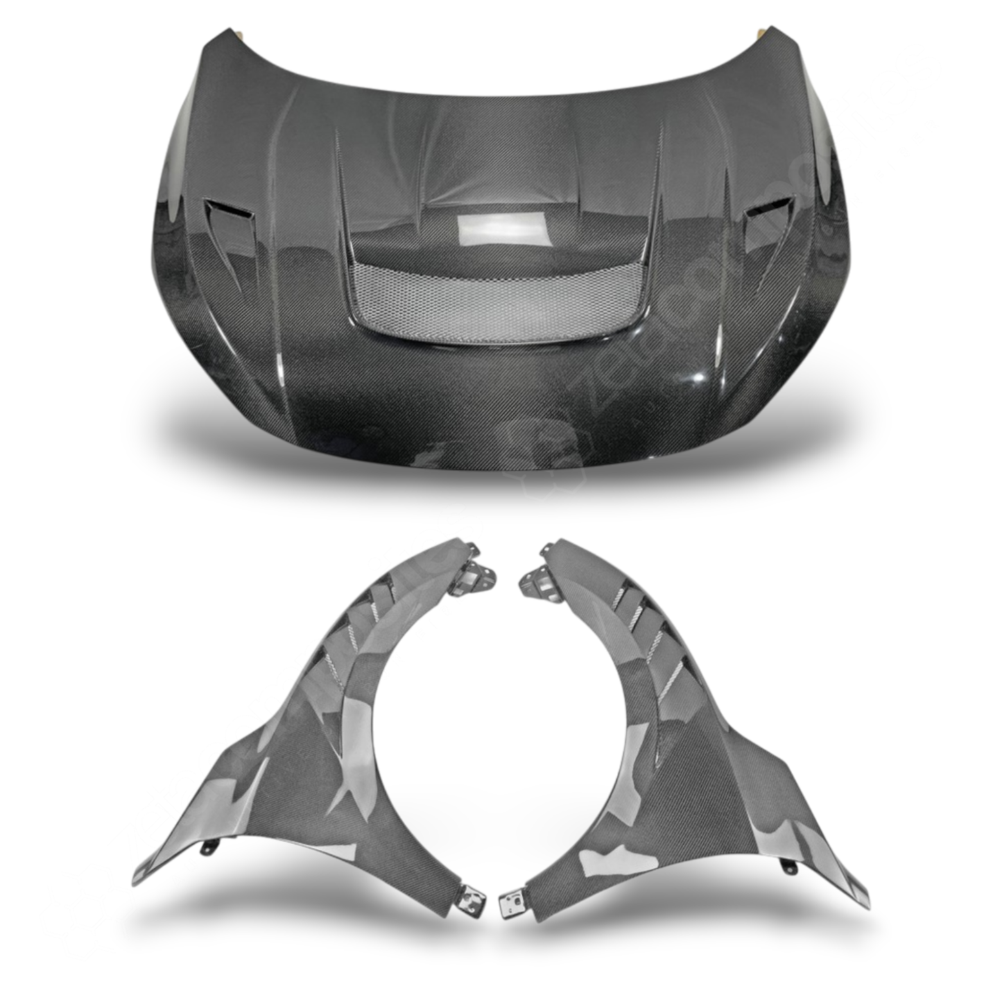 (2016'-2021') Honda Civic Type R Carbon Fiber Hood & Fenders - Track Style