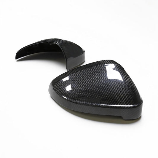 (2016'+) Audi A5 / S5 / RS5 A4 / S4 / RS4 B9 Dry Carbon Fiber Mirror Cap Replacement Set