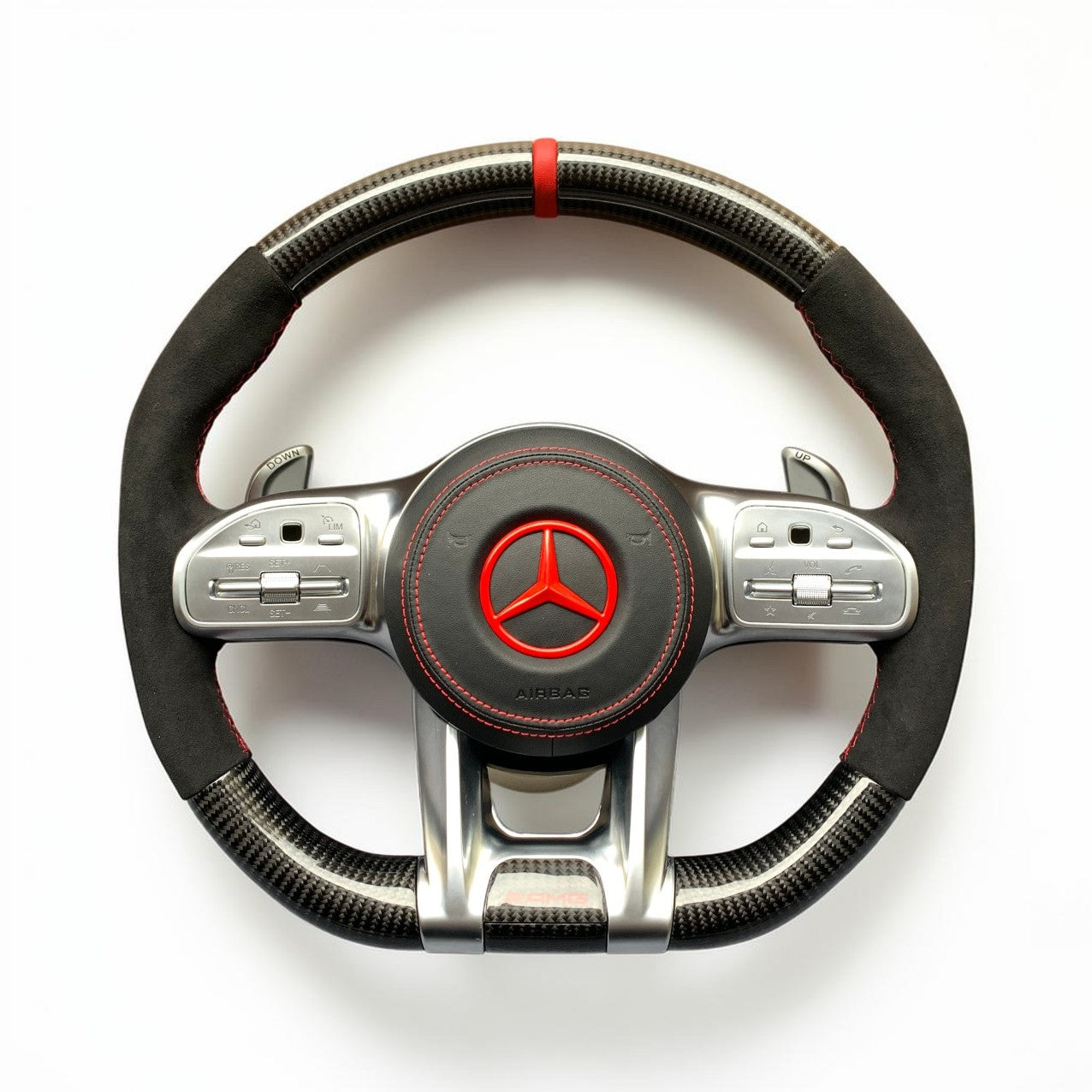 (2018'+) Mercedes AMG Carbon Fiber Steering Wheel C/E/G/GT/S Class Upgrade