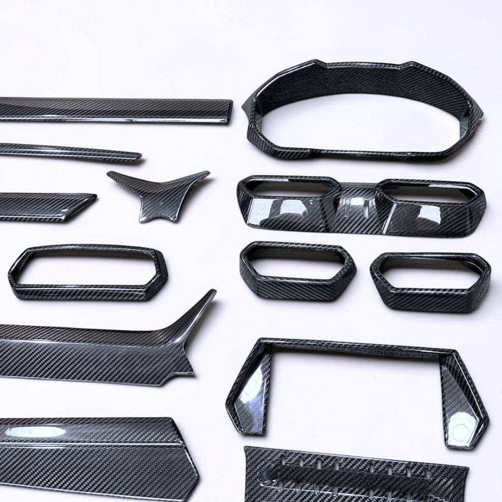 (2018'+) Lamborghini URUS S Full Dry Carbon Fiber Interior Trim Covers Kit