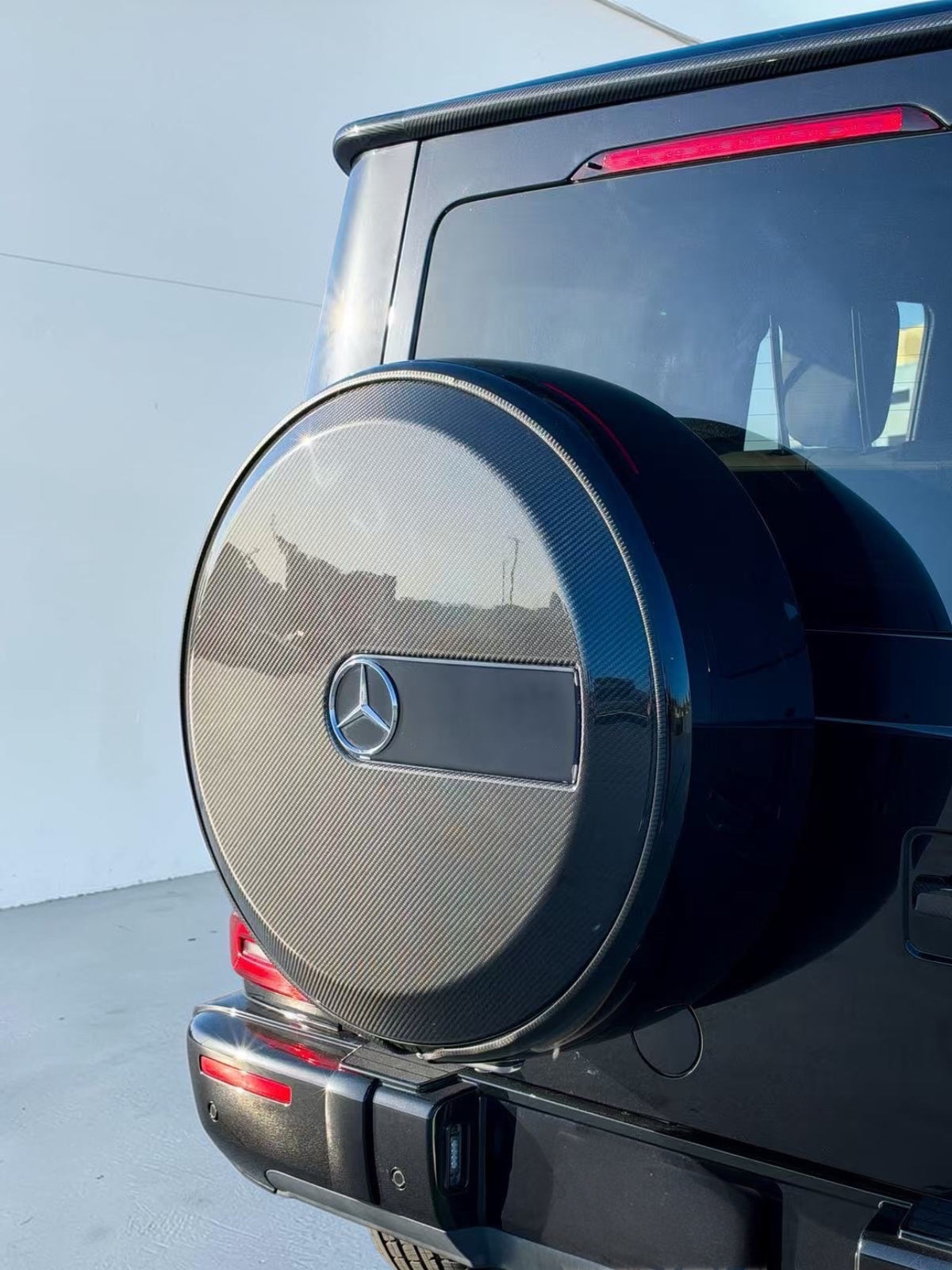 (2019'+) Mercedes G Class G63 G550 + Dry Carbon Fiber Spare Tire Cover
