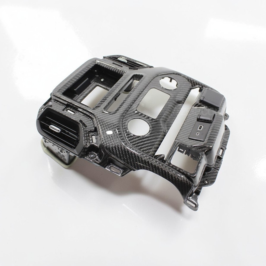 (2019'-2022') Silverado Carbon Fiber Radio Bezel Direct Replacement
