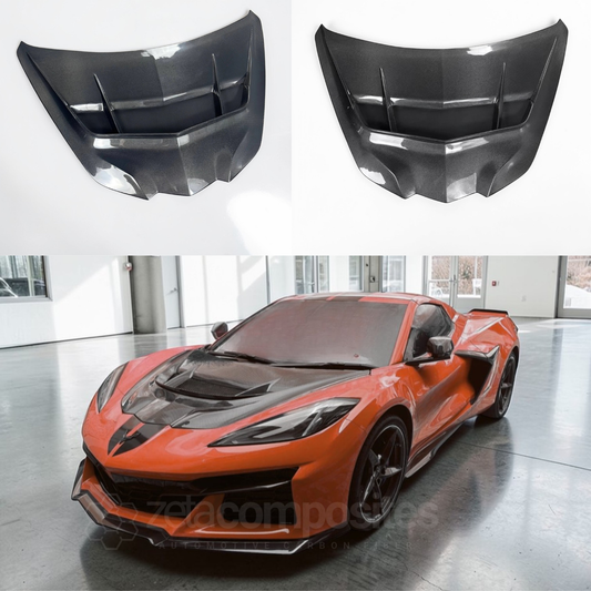 (2020'+) C8 Corvette Carbon Fiber Hood ZR1 Style