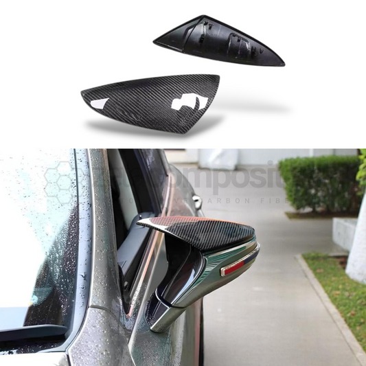 Carbon Fiber M Style Mirror Caps for 2021+ Lexus IS300 IS350
