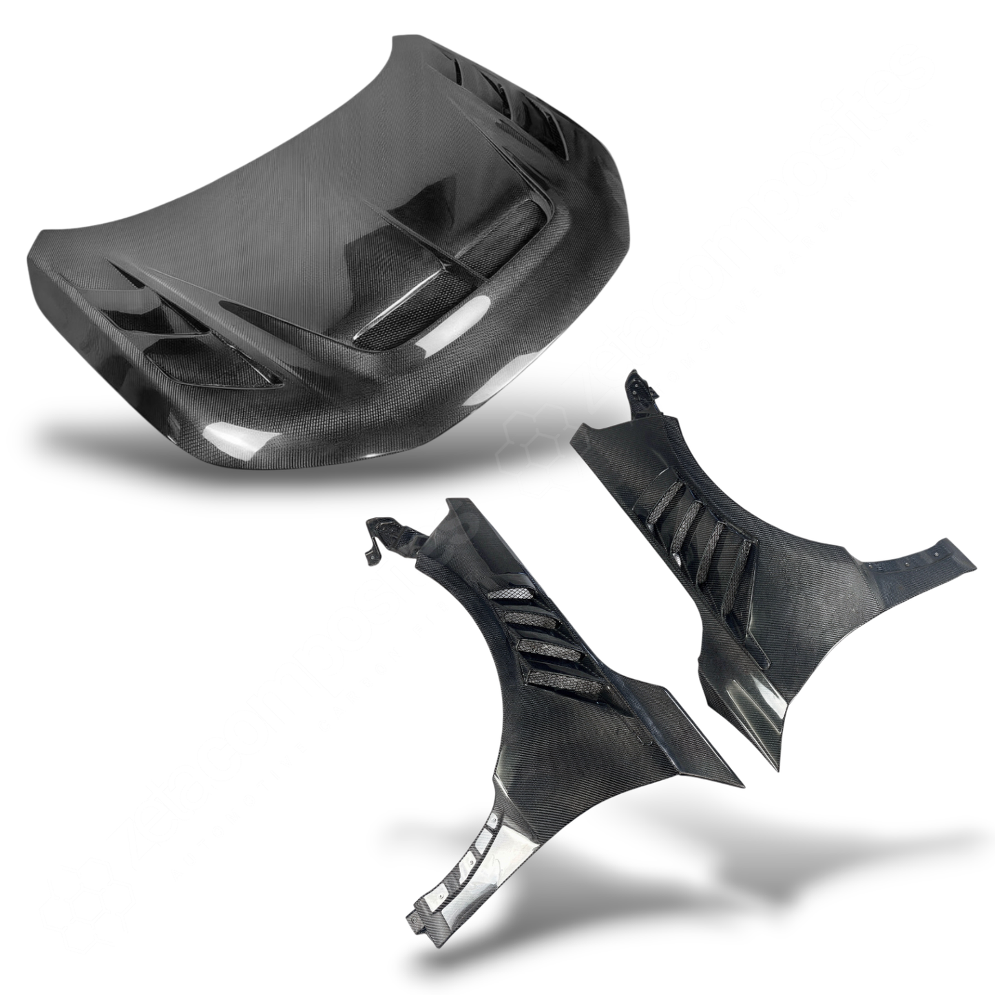 (2022'+) Honda Civic FL5 Carbon Fiber Hood & Fenders - Track Style