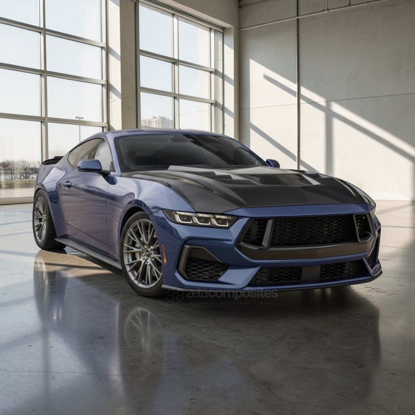 (2024'+) S650 Mustang Carbon Fiber Hood with Window