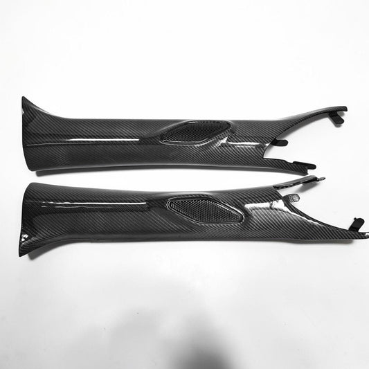 (2024'+) for S650 Mustang Carbon Fiber A Pillar Direct Replacement Set