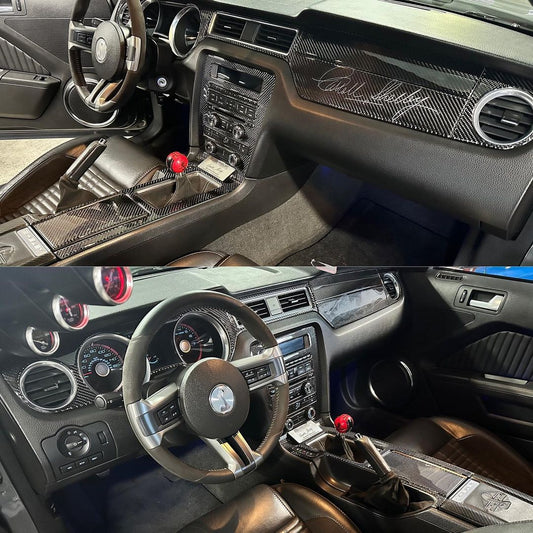 Mustang Carbon Fiber Interior Trim Kit Full for 2010-2014 S197