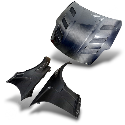 350z Carbon Fiber Hood & Fenders - Vented