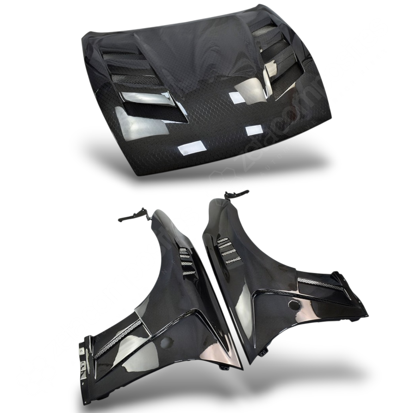 370z Carbon Fiber Hood & Fenders - Vented
