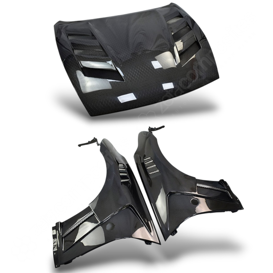 370z Carbon Fiber Hood & Fenders - Vented